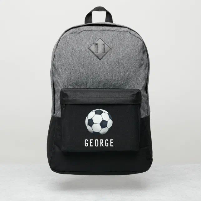 Boys Cool Sports Soccer Kids School Port Authority® Backpack - Image 2
