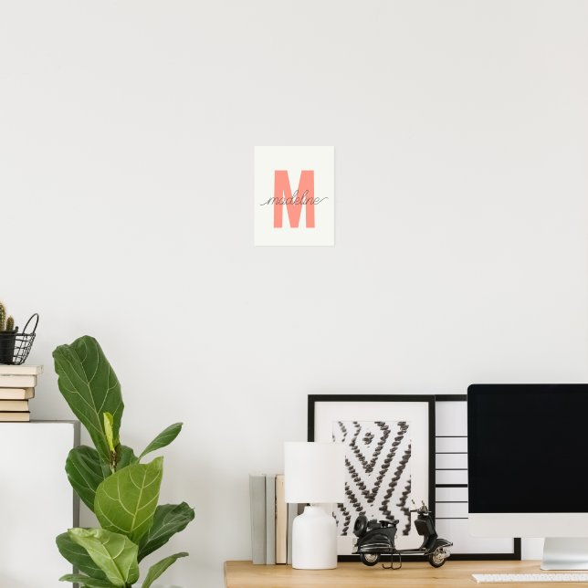 Custom Initial Print | Modern Monogram Wall Art - Image 4