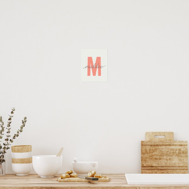 Custom Initial Print | Modern Monogram Wall Art - Image 5