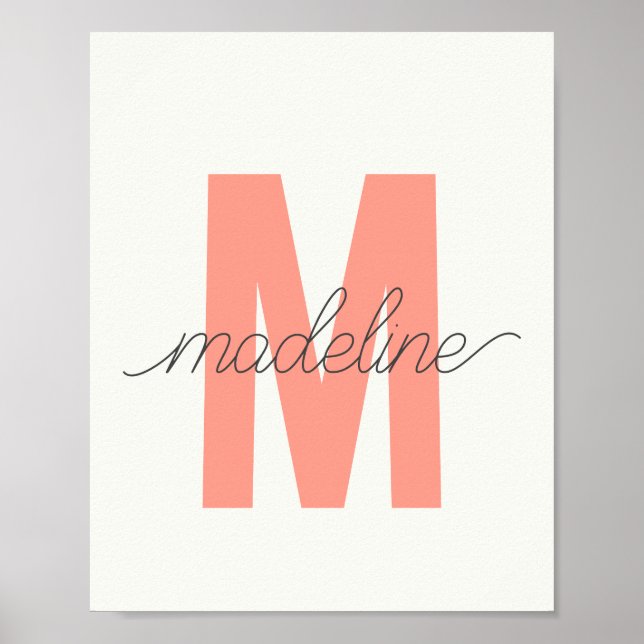 Custom Initial Print | Modern Monogram Wall Art - Image 2