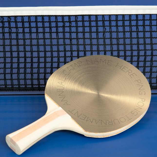 Personalized Gold Metallic Ping Pong Paddle - Image 7