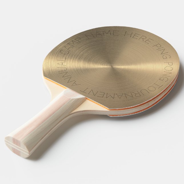 Personalized Gold Metallic Ping Pong Paddle - Image 6